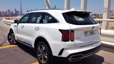 The Kia Sorento is about the same size as a Toyota Camry, but its SUV proportions provide seating for up to seven and a commanding view of the road