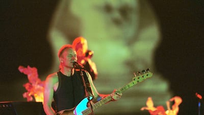 Sting performed on April 25, 2001. Norbert Schiller / Newsmakers