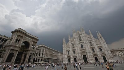 Expo in the city has found a way to widen the interest of visitors. Above, the Duomo’s Square on cloudy day in Milan. Giuseppe Cacace / AFP