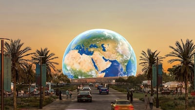 A render of Sphere Abu Dhabi on Yas Island. Photo: DCT Abu Dhabi