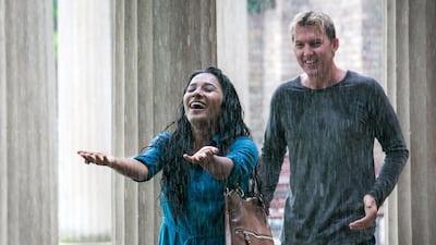 Australian cricketer Brett Lee, right, and Indian actress Tannishtha Chatterjee in a scene from UnIndian. Krian Pictures / AFP photo