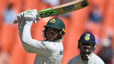 Australia's Usman Khawaja scored an unbeaten century. AFP
