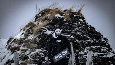 Guerin-Boeri spent a week diving from snowy Spildra, a tiny island in the Arctic Circle