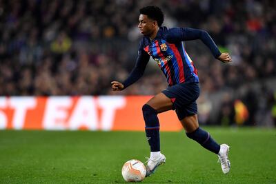 Barcelona's Spanish defender Alejandro Balde. AFP