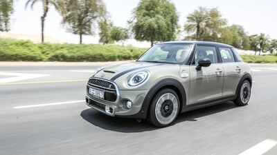 The latest version of the Mini Cooper S, a model of car famously driven by France's N'Golo Kante. Mini