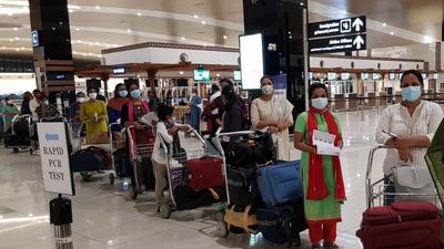 Zulekha Hospital medical staff return to UAE after receiving special permission to do so from UAE authorities.