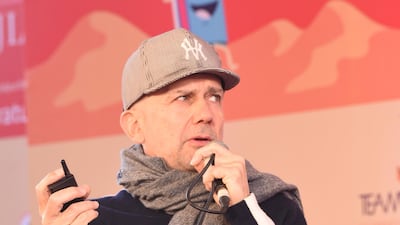 Marc Quinn at the Jaipur Literature Festival. Supplied
