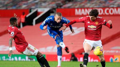 Victor Lindelof 6. Early charge forward and keen to carry the ball into the Everton half as United dominated against a team who’d won their previous four away games – though didn’t create too many chances. Made a mess on the turn to allow Richarlison – who he’d previously dominated - a shot after 41 minutes and struggled with pace of Everton’s forwards in a woeful start to second half. EPA