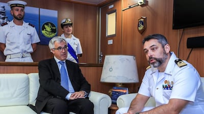 European Multi-Mission Frigate (FREMM), Carlo Margottini has docked at the Abu Dhabi Port with Commander Marco Guerriero.