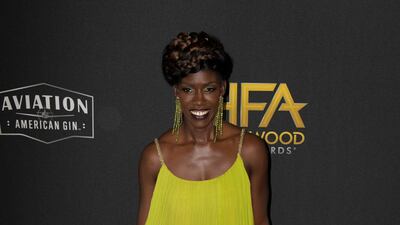 US businesswoman Bozoma Saint John poses for photographers upon arrival at the 23rd annual Hollywood Film Awards at The Beverly Hilton in LA. EPA