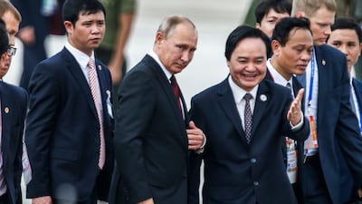 Russian president Vladimir Putin. Wallace Woon / EPA