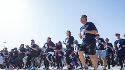 About 1,000 people are believed to have taken part.