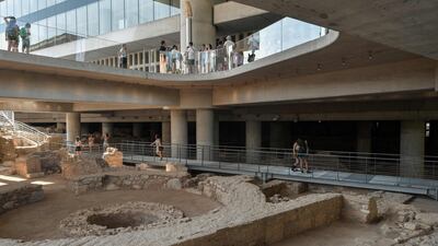 One of the highlights is the home of a wealthy Athenian, dating back to the sixth century AD. AFP