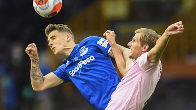 Chelsea and Manchester City are interested in signing Everton's French left-back Lucas Digne. (ESPN). EPA