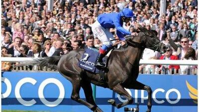Blue Bunting partnered with Frankie Dettori to win the 1000 Guineas at Newmarket and is aiming at Sunday's Irish Oaks.