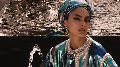 Fluid metallics at Dolce & Gabbana for Ramadan 2026. Photo: Dolce & Gabbana