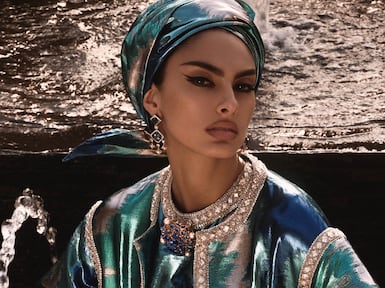 Fluid metallics at Dolce & Gabbana for Ramadan 2026. Photo: Dolce & Gabbana