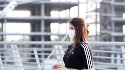 Asma Al Janahi is a commitee member of the UAE Triathlon Association. Reem Mohammed / The National