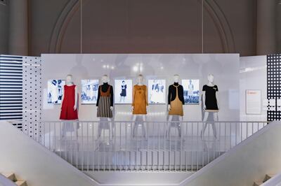 A display case at the Mary Quant exhibition at the V&A Museum in London. Courtesy Victoria & Albert Museum