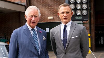 The British royal was shown around the set of the 25th James Bond Film at Pinewood Studios by Daniel Craig. Getty Images