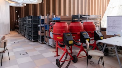 Work is underway to remove equipment from the Dutch pavilion at Expo 2020 Dubai.