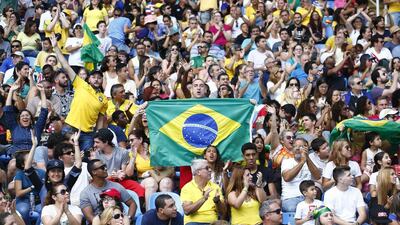 Brazilian fans pack the Olympic Stadium during the Rio 2016 Paralympic Games. Jason O’Brien / Reuters