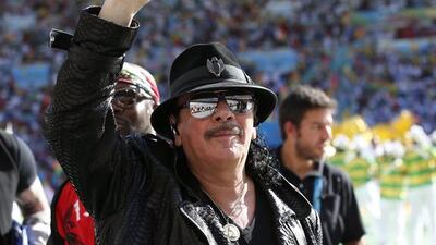 Mexican singer Carlos Santana during the Closing Ceremony. EPA
