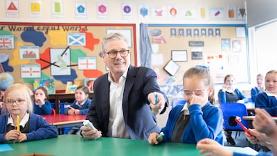 Labour Party leader Keir Starmer during a visit to Whale Hill Primary School in Eston, Middlesbrough, north-east England PA