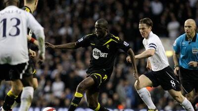 Fabrice Muamba, centre, suffered a heart attack during an FA Cup match between Bolton and Tottenham on Saturday.