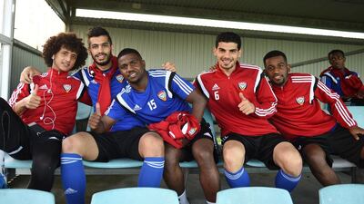 (From left to right) Omar Abdulrahman, Majed Hassan, Ismail Al Hammadi, Mohaned Salem, and Abdelaziz Haikal.