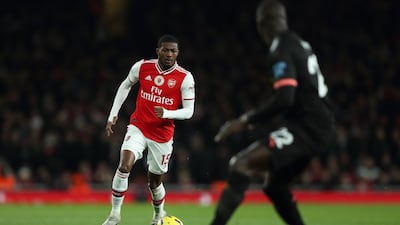 Arsenal's Ainsley Maitland-Niles, 23.27mph. Getty