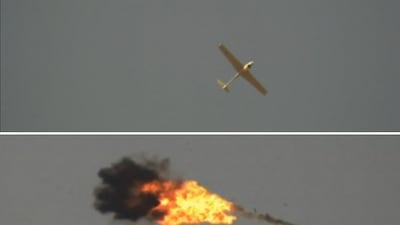 US forces in Syria engaged and shot down an Iranian-manufactured drone attempting to conduct reconnaissance of Mission Support Site Conoco, a patrol base in northeast Syria. Photo: US Central Command