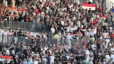Iraq fans have a good time during their Asian Cup opener against Vietnam at Zayed Sports City Stadium in Abu Dhabi. Iraq won 3-2.