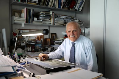 Egyptian architect Maher Megallaa designed dozens of Abu Dhabi buildings. Chris Whiteoak / The National