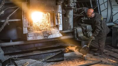 A furnace at a steelworks. The battle over who invented the metal mimics current fears the US has about Chinese tech plans. Vincent Mundy/Bloomberg