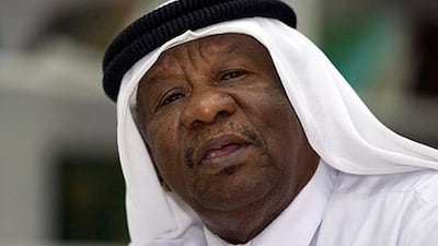 Juma'a al Batishi began working on a pearling boat at age 10, working for three to four years as an assistant doing odd jobs on the boat. He was photographed at the RAK Folk Art Society in Ras al Khaimah in 2009. Jeff Topping / The National