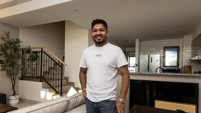 My Own Home Nihar and Prerna Desai's villa in Santorini, DAMAC Lagoons. Antonie Robertson/The National