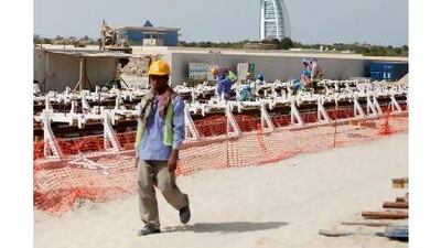 Spending in Dubai will be scaled down this year after the completion of a series of infrastructure projects such as the Al Safouh Tram. Sarah Dea / The National