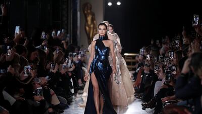 Elie Saab’s spring/summer 2019 couture collection. Reuters