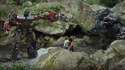A scene from the official teaser trailer of Transformers: Rise of the Beasts