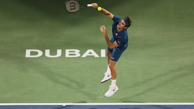 Federer is targeting an eighth Dubai title on Saturday after his semi-final win. Reuters