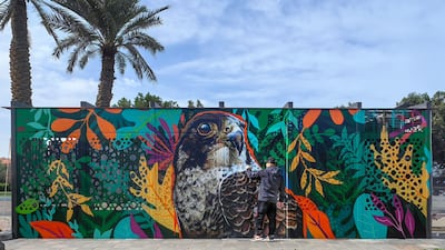 Thirteen local artists have spent nearly 840 hours on the vibrant designs at Abu Dhabi bus shelters