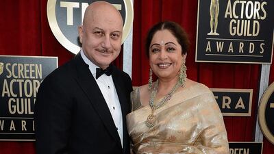 Anupam Kher and Kirron Kher Kevork Djansezian / Getty Images / AFP