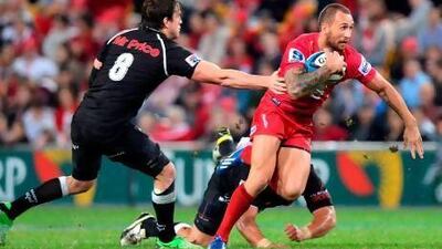 Quade Cooper, right, has been superlative of late, but many coaches in Super Rugby do not think him worthy of selection by Australia when the Wallabies face the visiting British & Irish Lions.