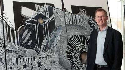 Kurt Blum, the general manager of Swiss Art Gate UAE. Jeffrey E Biteng / The National