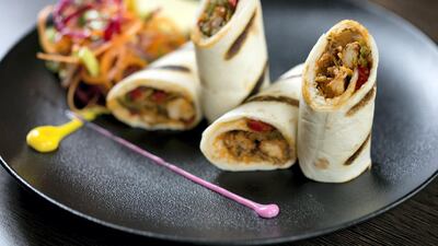 Chicken starter: Murgh kathi roll
