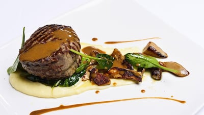Grilled black Angus fillet with porcini mushroom sauce at Frankie’s. Courtesy Frankie’s