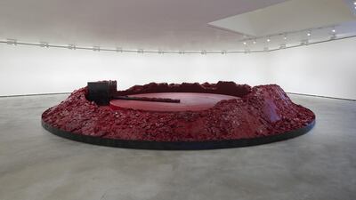 Anish Kapoor’s My Red Homeland. Courtesy Lisson Gallery