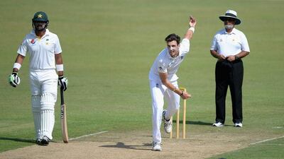 Steven Finn was in fine form against Pakistan A in Sharjah but the England bowler will not feature in the first Test in Abu Dhabi. Gareth Copley / Getty Images