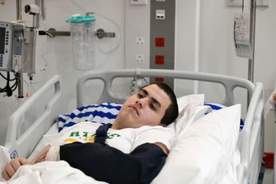 Mohammed Al Qablawi, at Sheikh Khalifa Medical City, Abu Dhabi. Khushnum Bhandari / The National